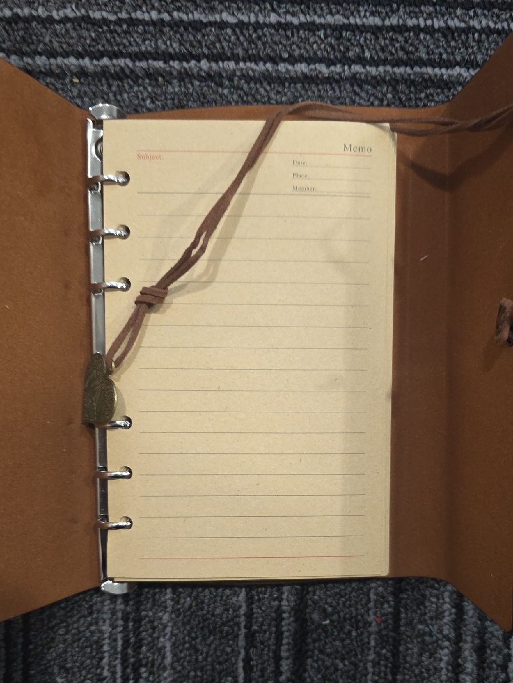NWT Leather Travel Journals With Antique Heart Charm In Assorted Colors - Picture 12 of 12